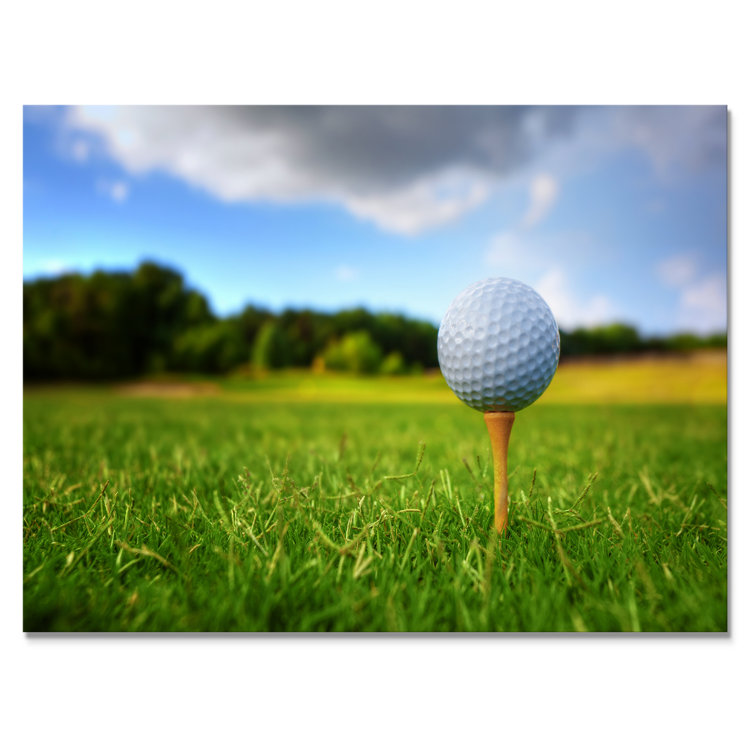 Ebern Designs Sunset Golf Ball " Sunset Golf Ball " on Canvas Wayfair